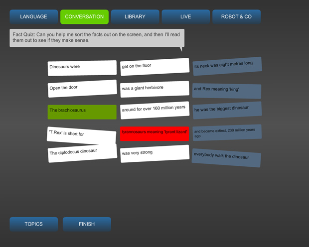 robothespian touchscreen interface