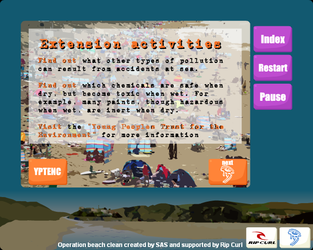 operation beach clean interactive learning resource