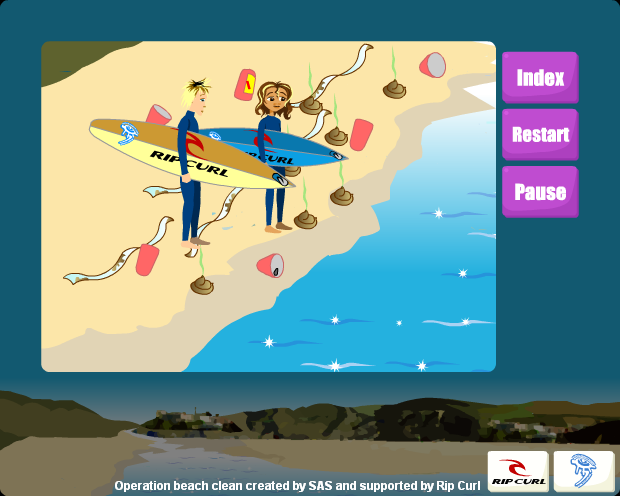 operation beach clean interactive learning resource