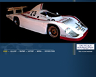 hamilton porsche - picture of a flash website which was used to advertise a porsche 936 spyder for sale