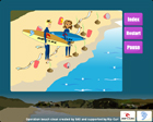 sas operation beach clean - picture of a flash website used as an educational resource to teach about pollution